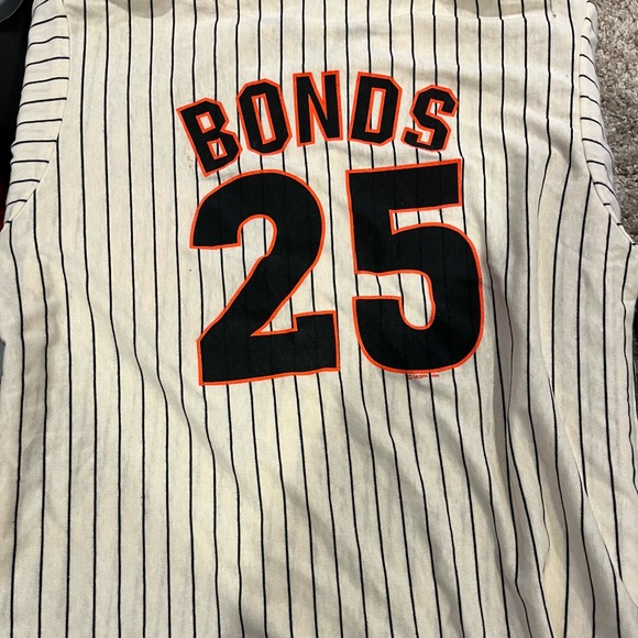 Majestic Other - Barry Bonds San Francisco Giants MLB Button Down Jersey Size XL
